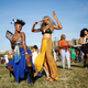 Afropunk festival revelers in Brooklyn, New York.